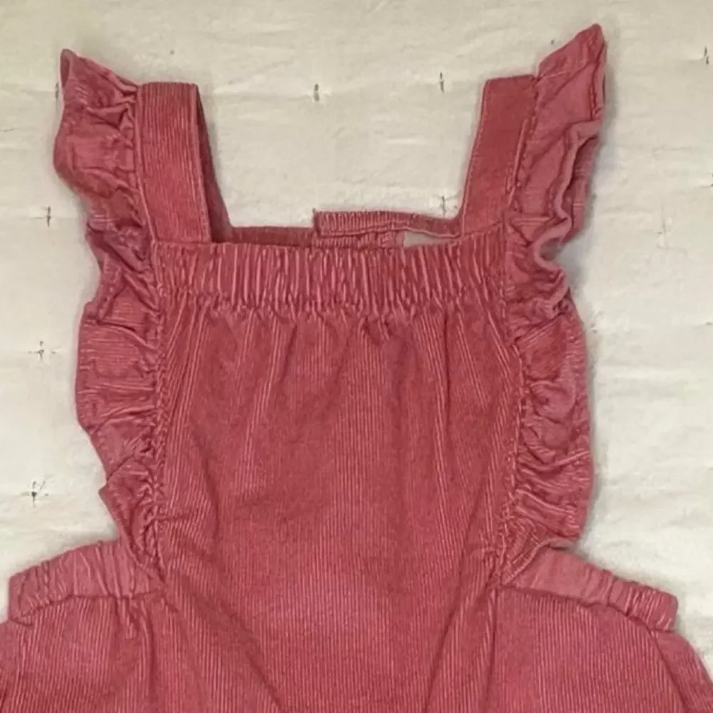 Carter's Just For You Corduroy Bib Overalls Girls 6M | Pink Pants